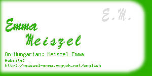 emma meiszel business card